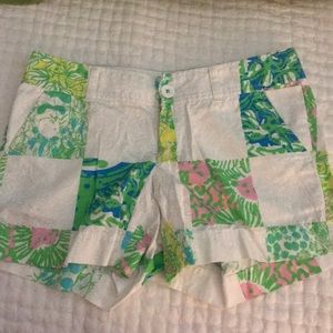 Lilly Pulitzer patch work shorts